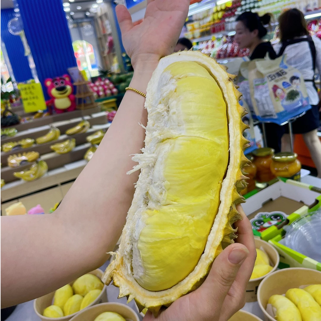 （一份一称）新鲜泰国金枕核小榴莲肉2斤现剥榴莲同城送金枕泰国