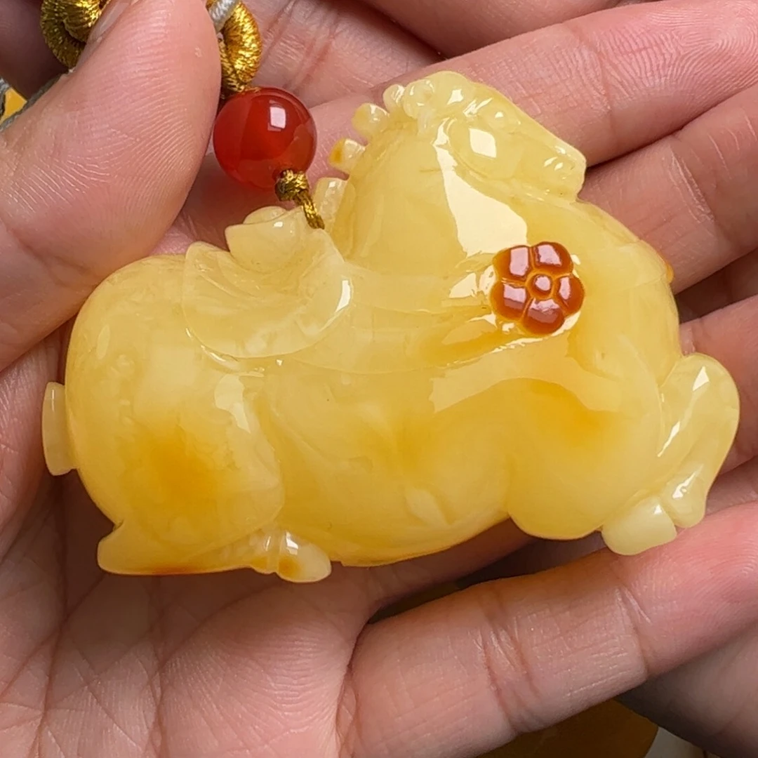 蜜蜡吊坠(不含链)未镶嵌无优化