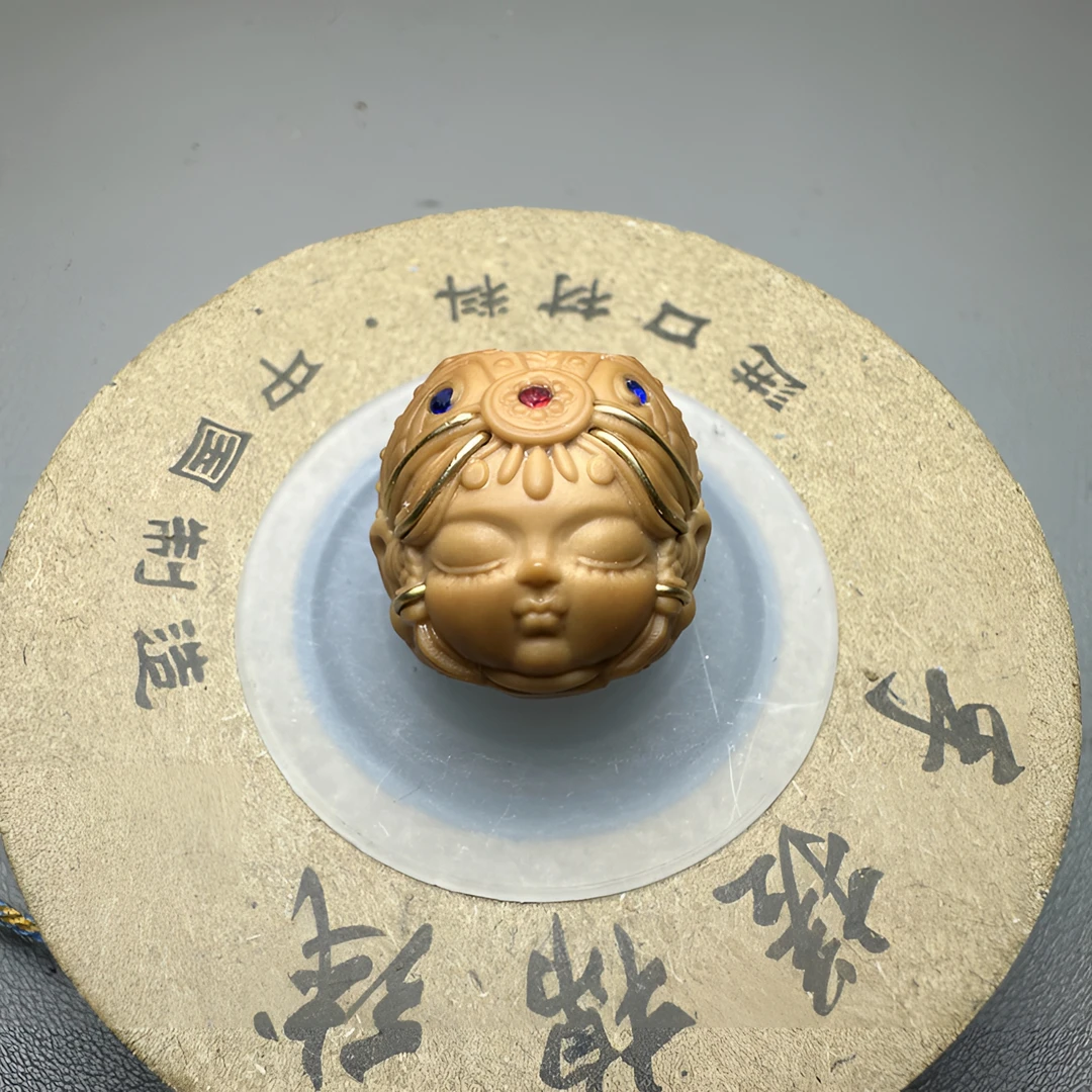 猴头核桃单颗（扎基拉姆)尺寸16.5 - 18mm左右封口线免费镶孔道