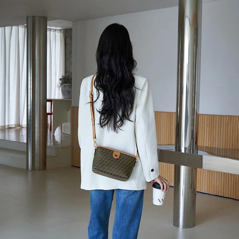 时尚印花单间斜跨女包2024年新款秋冬百搭通勤包包432476715