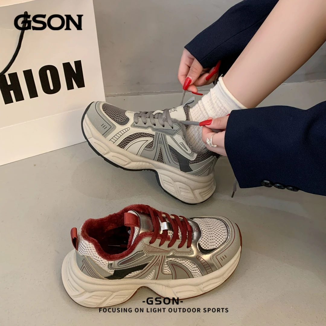 森马集团GSON老爹鞋冬季新款休闲鞋女-S025