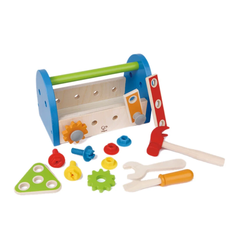 hape我的第一个工具盒过家家修理套装拆卸组装宝宝益智力玩具