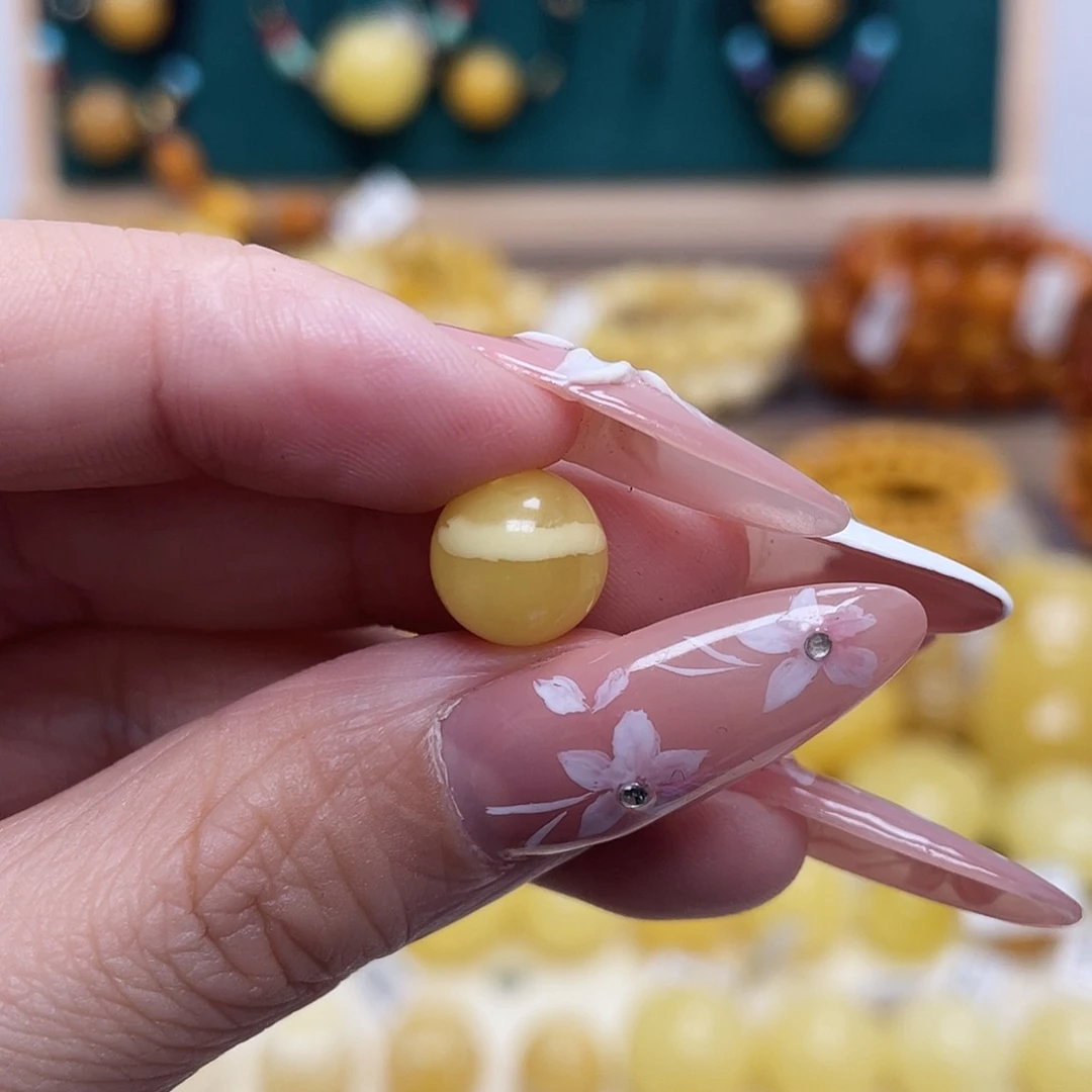 蜜蜡未镶嵌珠宝奇石9.6mm