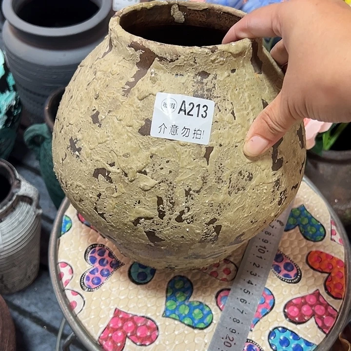 粗陶盆默认打孔高20口11