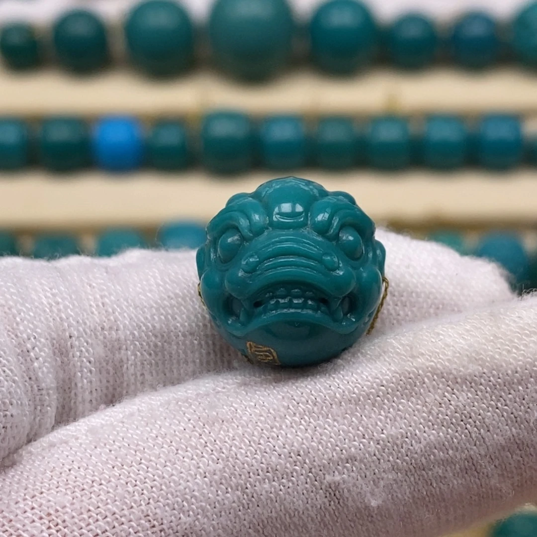 绿松石未镶嵌珠宝奇石14.7mm