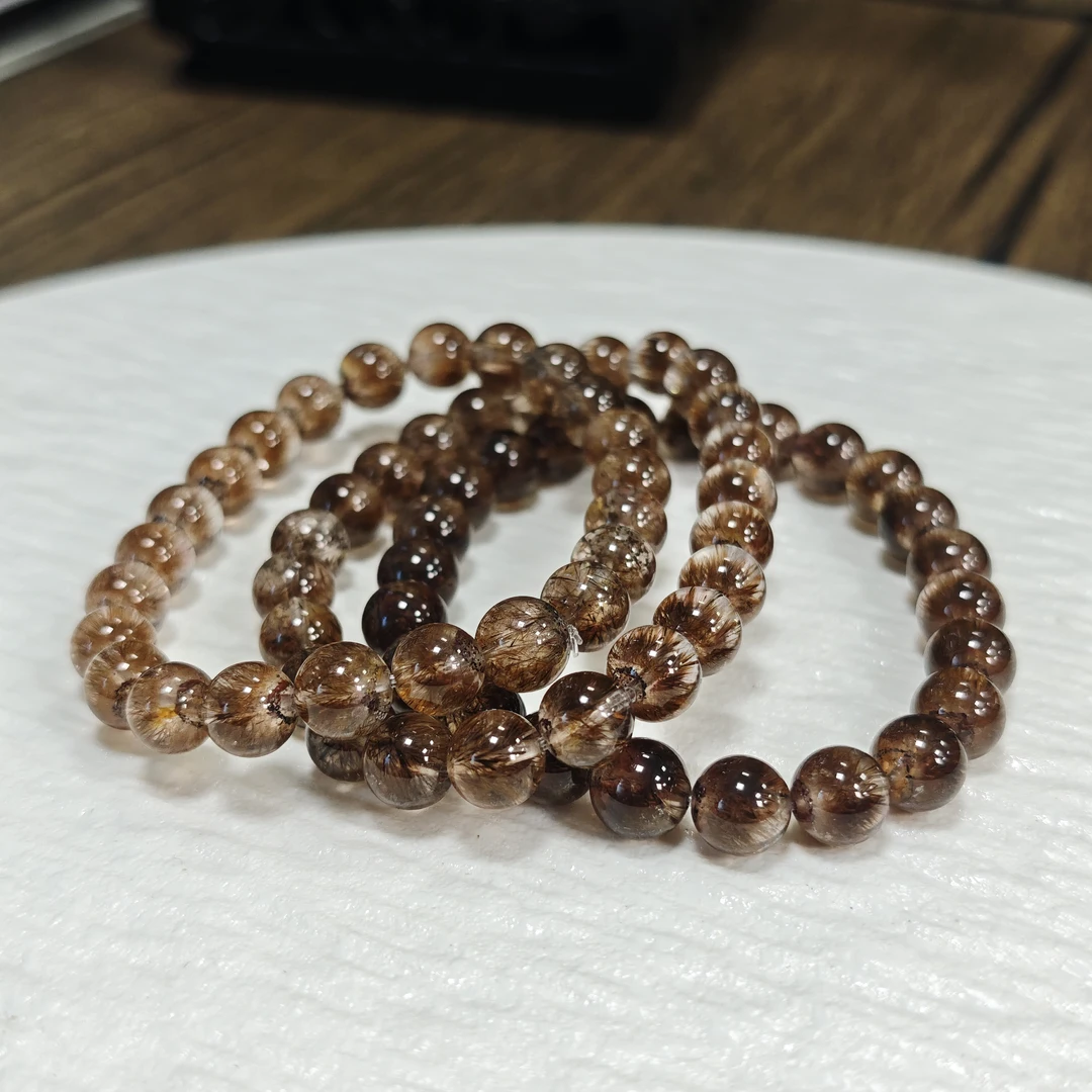 【书记甄选】天然烟花极光单圈手链 多样性发一件 约8mm 2580LA