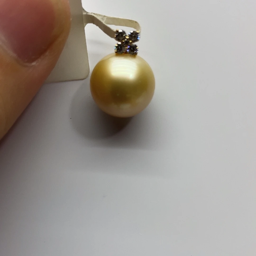 海水珍珠18K金镶嵌颈饰