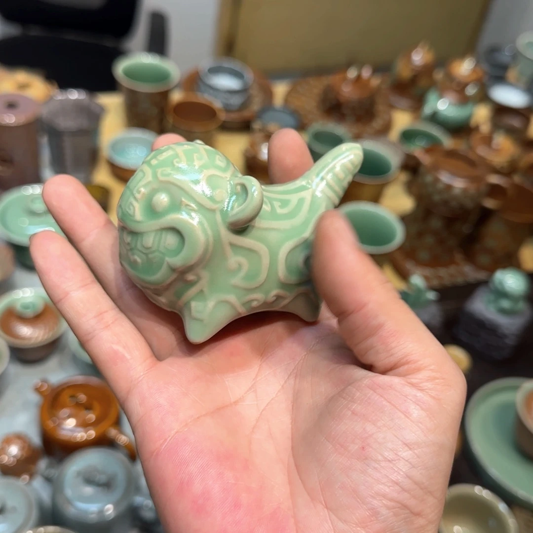 小金茶具青瓷茶器