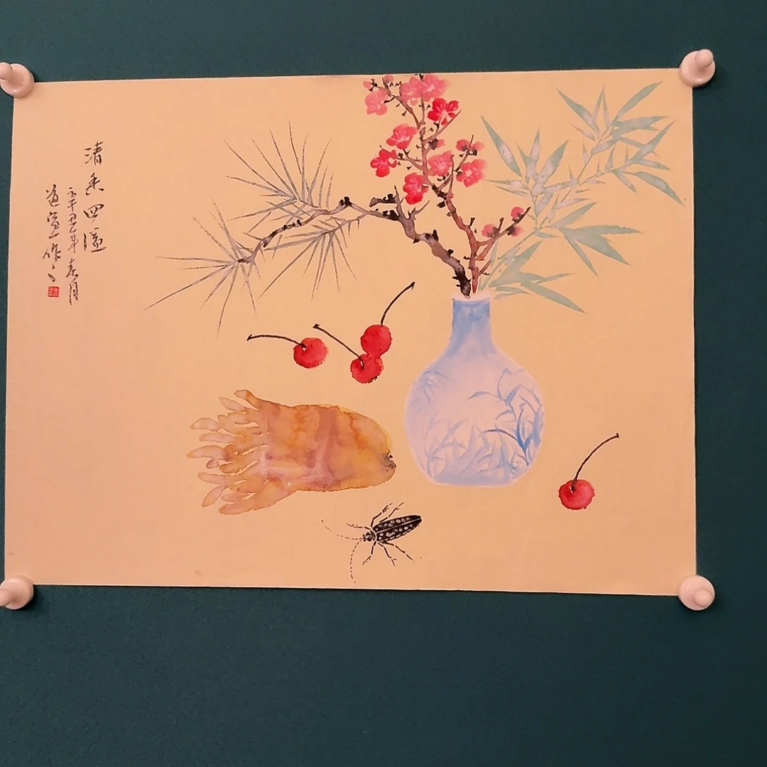 国画董老师作品画作