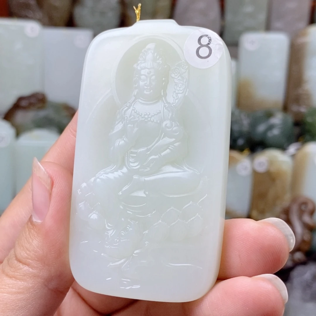 颈饰未镶嵌和田玉（白玉）赵****记