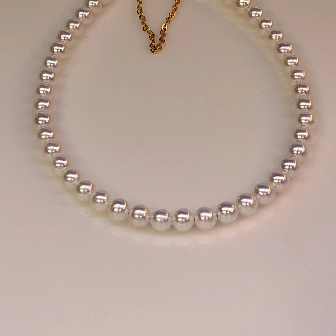 戒指银S925镶嵌淡水珍珠