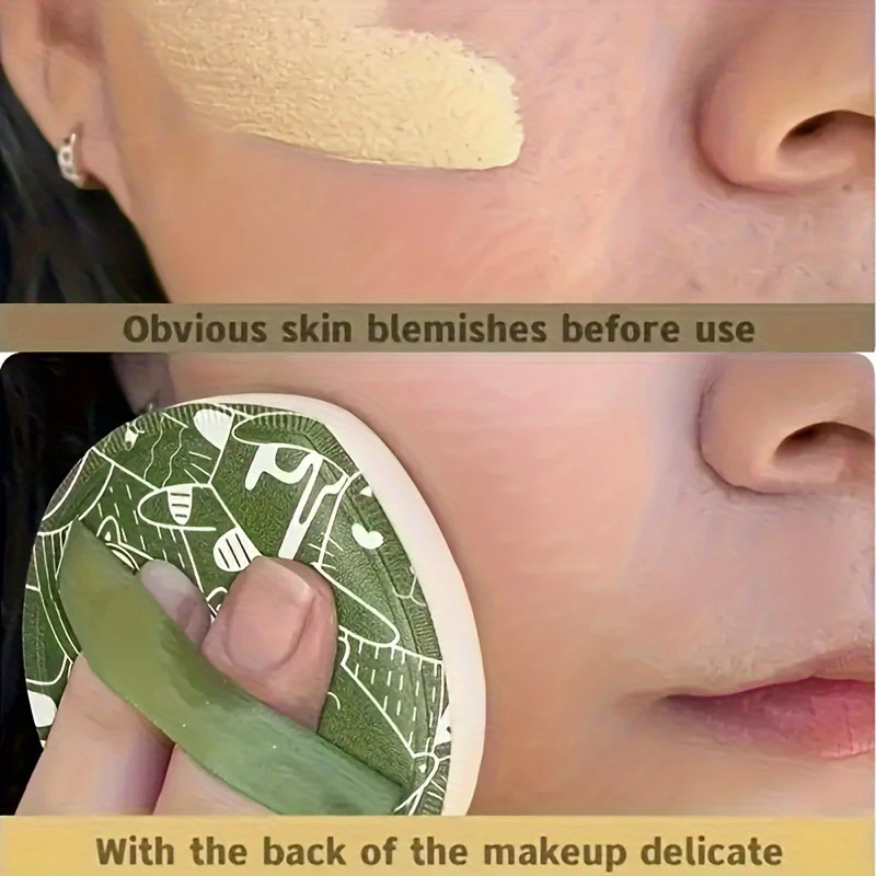 粉扑尔木葡100分套盒棉花糖气垫不吃粉气垫方形组合装定妆