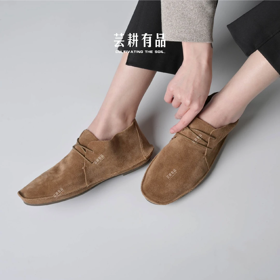 【伊芙琳】时尚轻便德比鞋2025新款欧若风舒适休闲百搭真皮复古女鞋