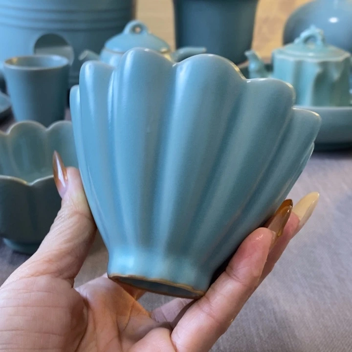 瓷片葵口杯一一一一一一一