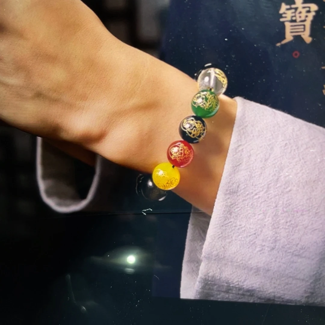 黑曜岩手链未镶嵌瞎*达