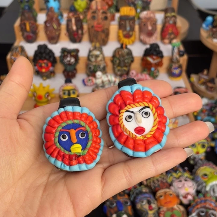 琉璃饰品太阳娃1只