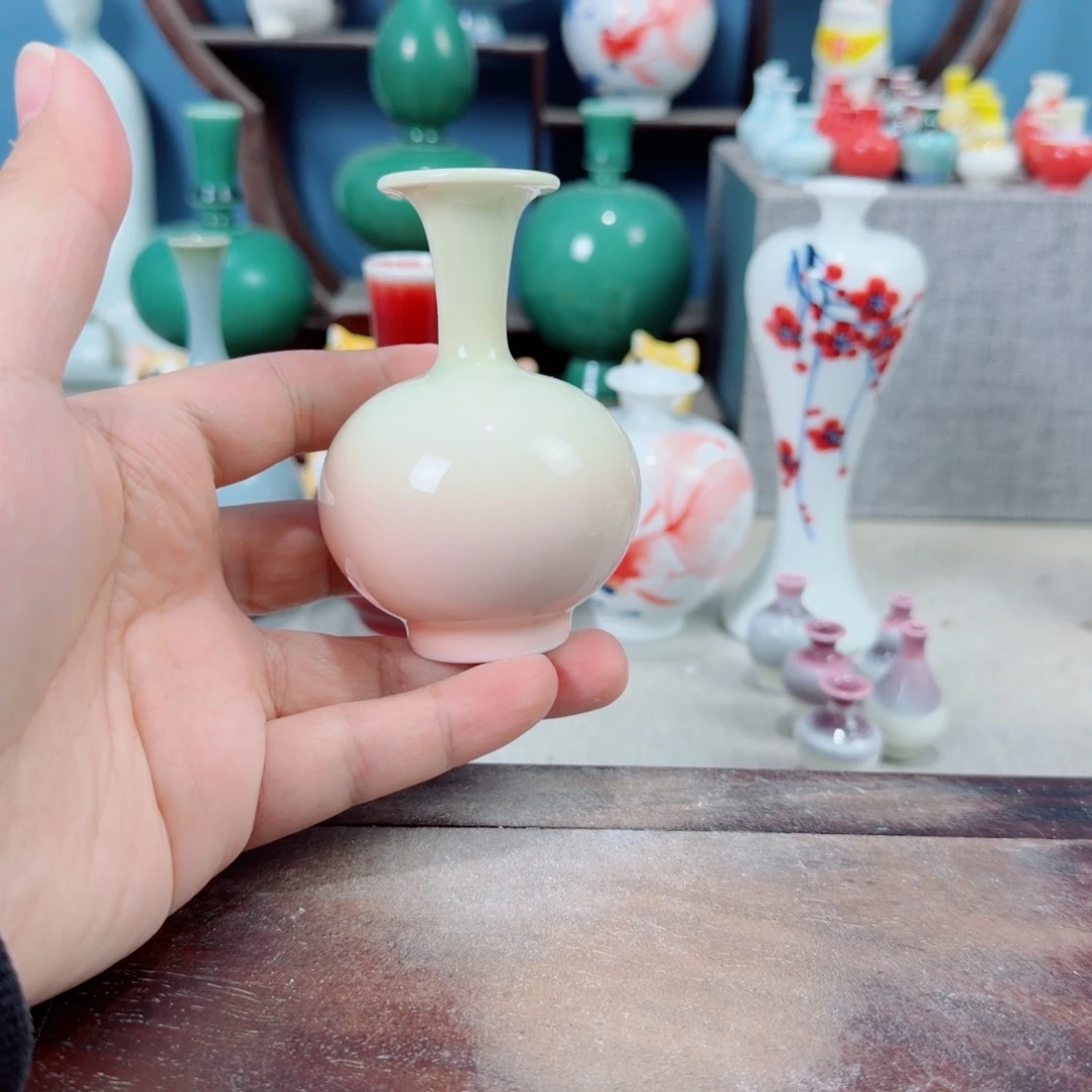 陶瓷手工小花器摆件