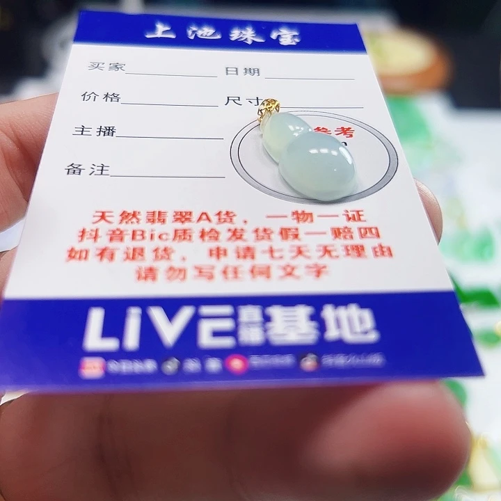翡翠18K金镶嵌颈饰翡翠