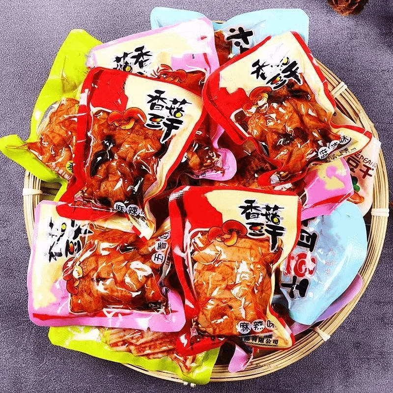香菇豆干零食香辣散装整箱五香休闲小吃食品麻辣小包装豆腐干批发
