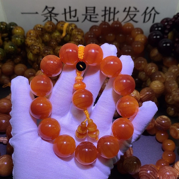 松木（琥珀木）手串/手链1.8 包浆高货