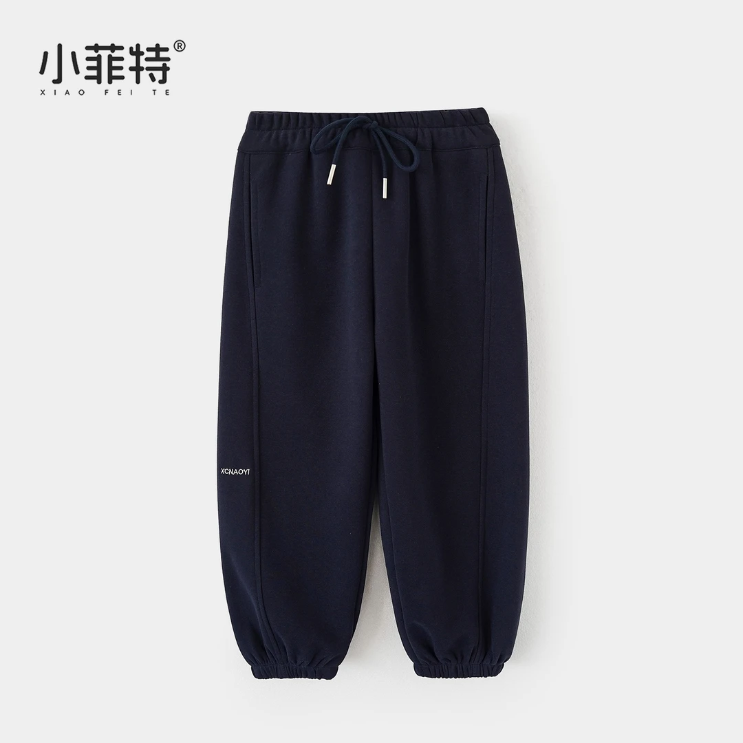 小菲特2025新款女童秋装中大童柔软针织裤儿童时尚卫裤HNKQ53457