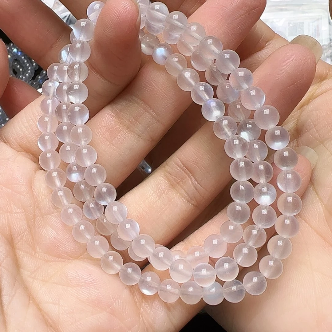 未镶嵌手链月光石多样性发一