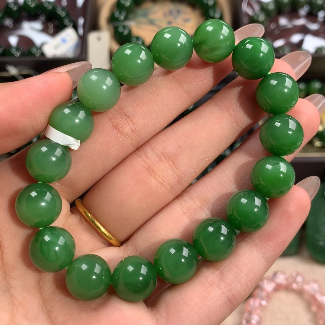 手链未镶嵌和田玉（碧玉）