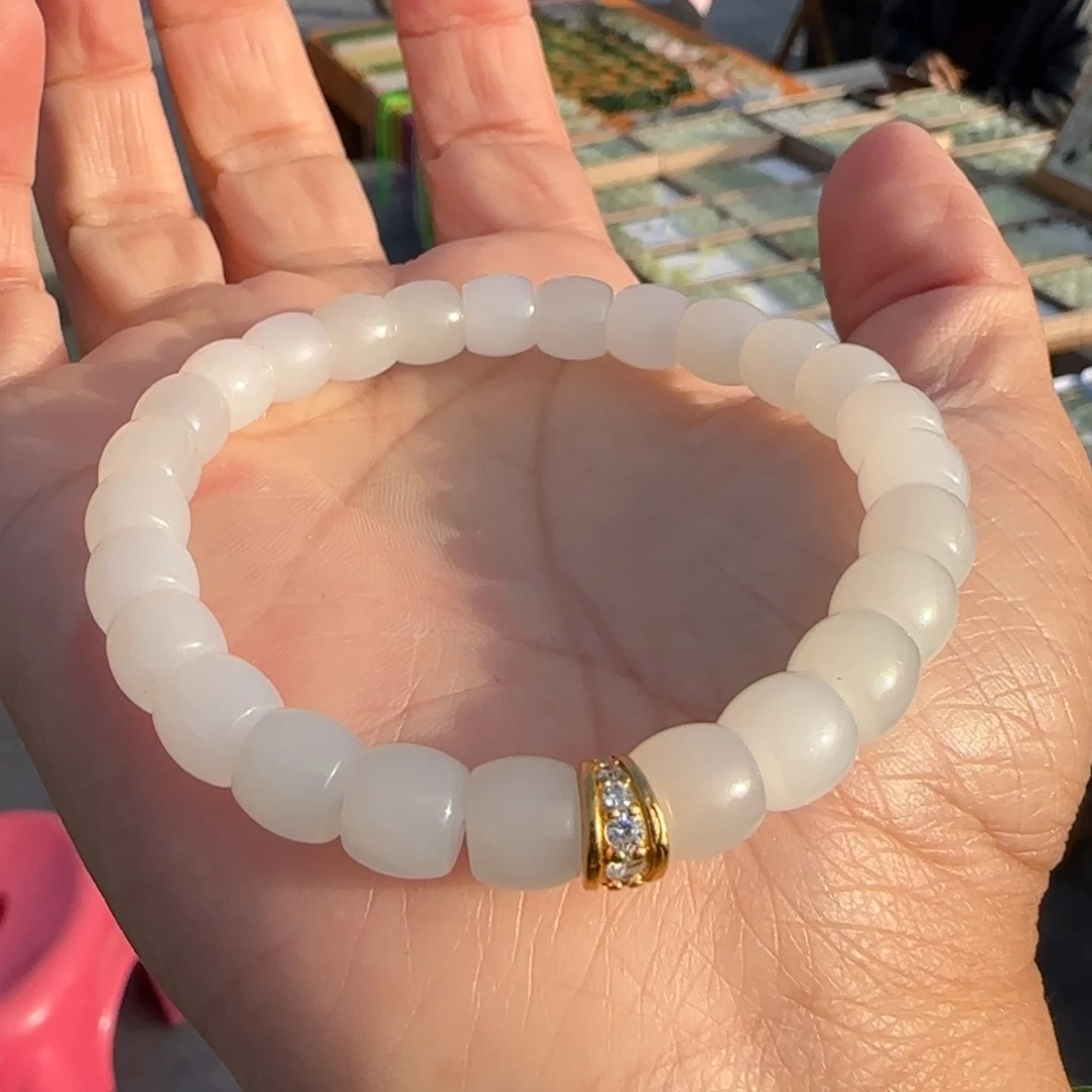 和田玉未镶嵌手链