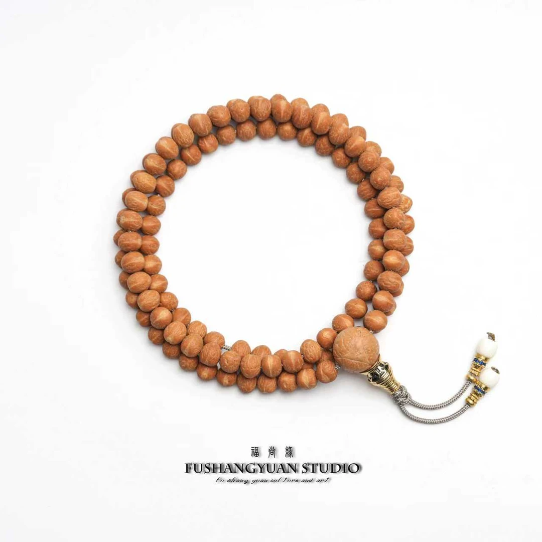 福尚缘 〖国产小凤眼〗酸枣核菩提长串文玩佛珠高油高密