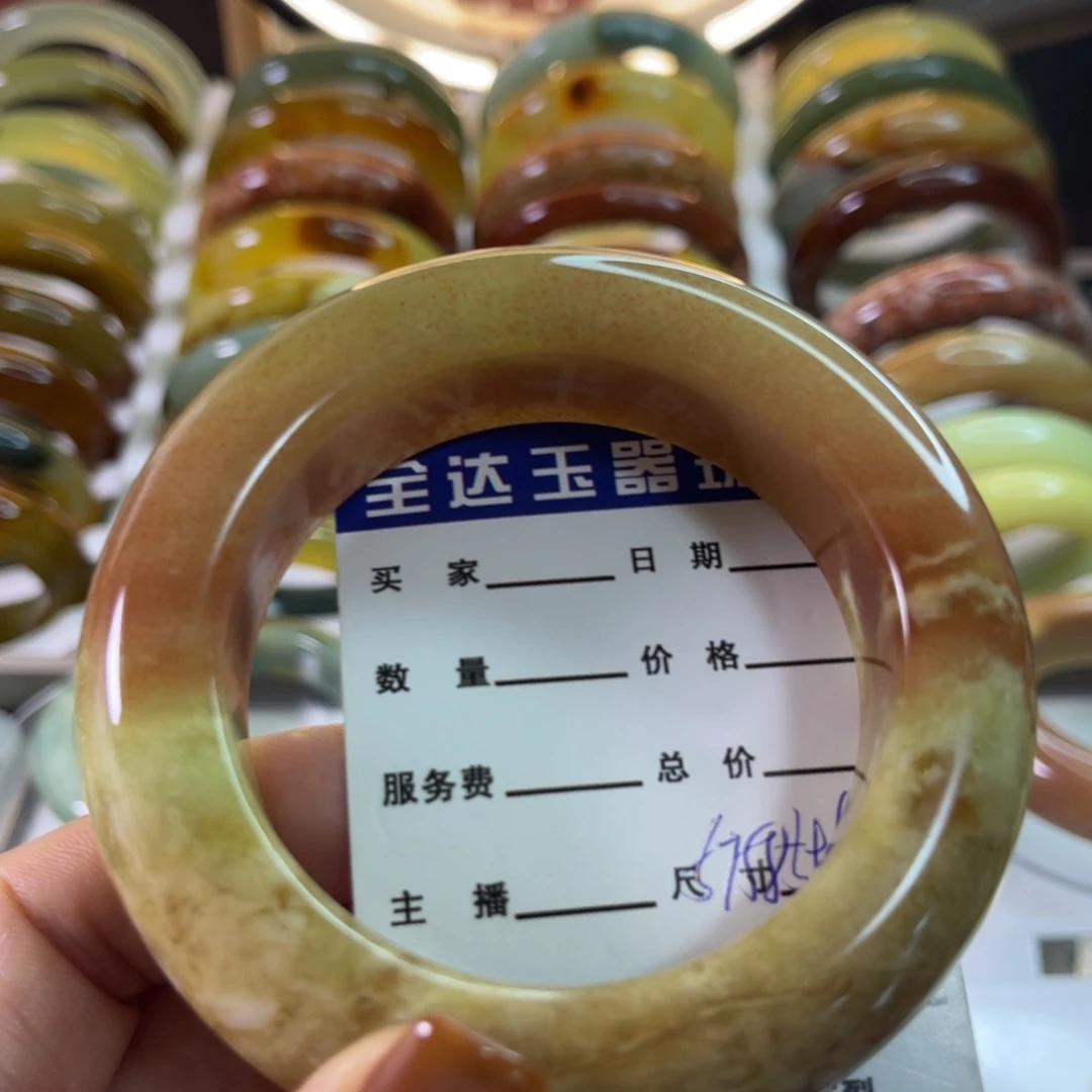 未镶嵌蛇纹石玉手镯