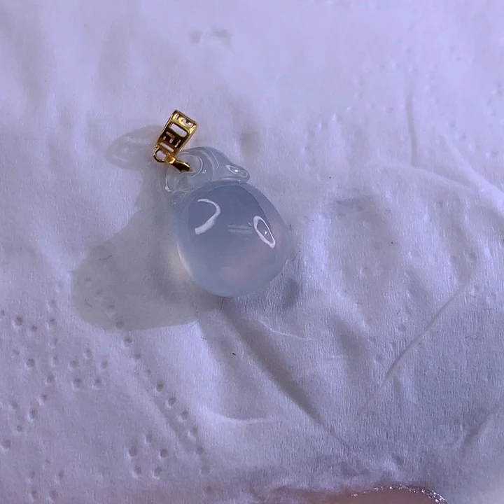 翡翠18K金镶嵌颈饰翡翠