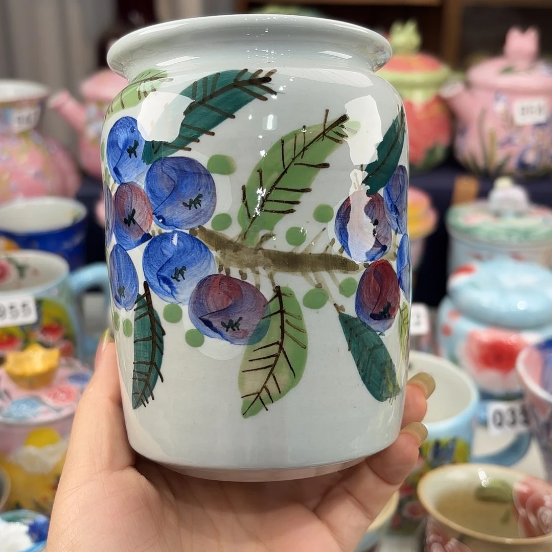 瓷片景德镇手绘高温釉下彩陶瓷茶具