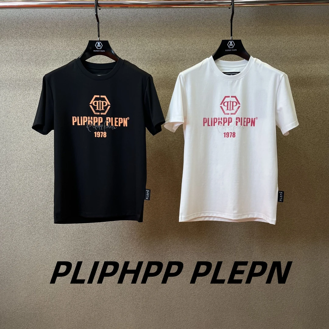 PLIPHPP PLEPN正品PP奢潮休闲时尚重工康力直喷男士短袖T恤1670
