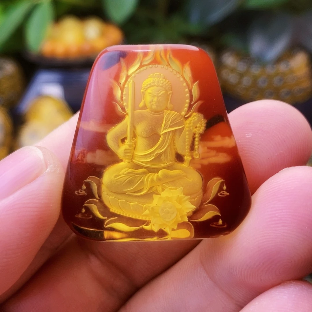 【闪购商品】金珀吊坠(不含链)未镶嵌