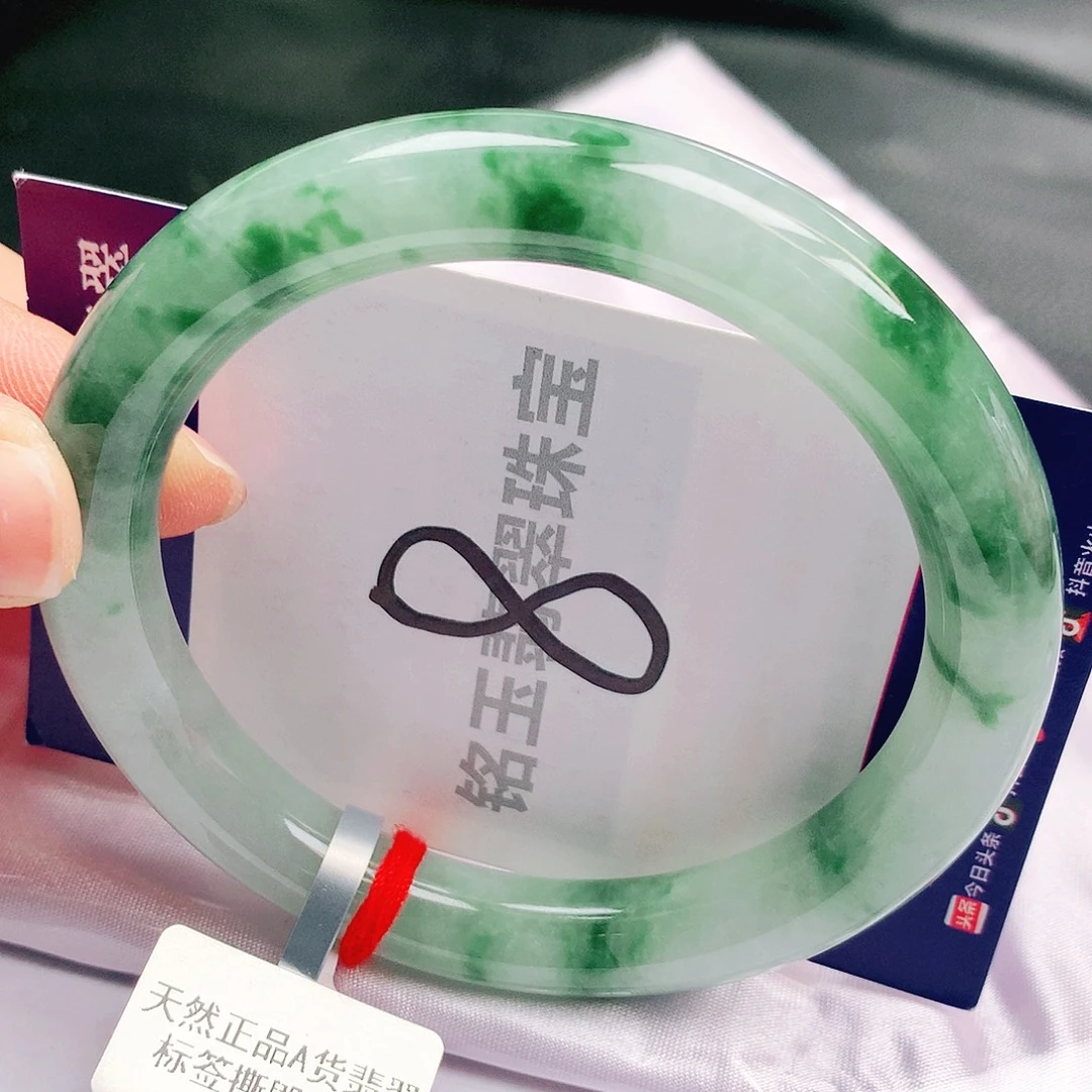翡翠未镶嵌手镯缅甸天然a货翡翠手镯