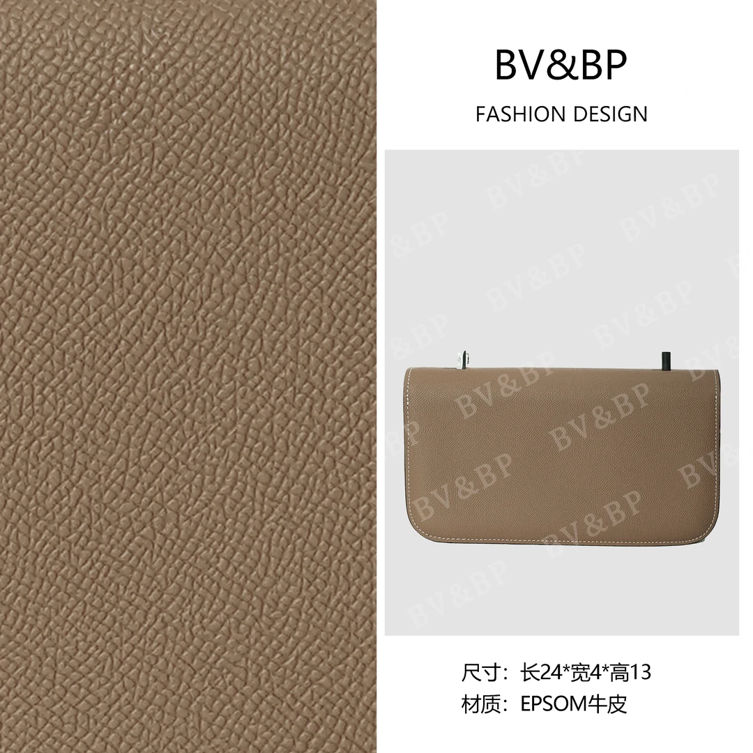 BV&BP· 原创设计 真皮高定手提单肩包  BV24-银扣灰色