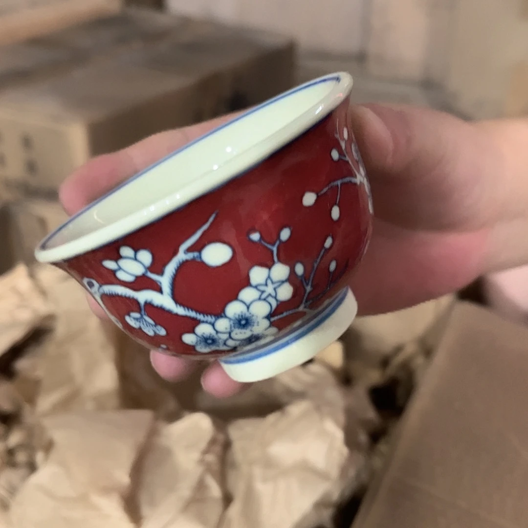 摆件//////景德镇陶瓷杯子。黄。