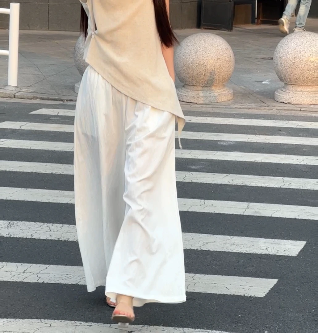 【棉质长裤】新中式阔腿裤棉质长裤休闲裤舒适轻薄女装