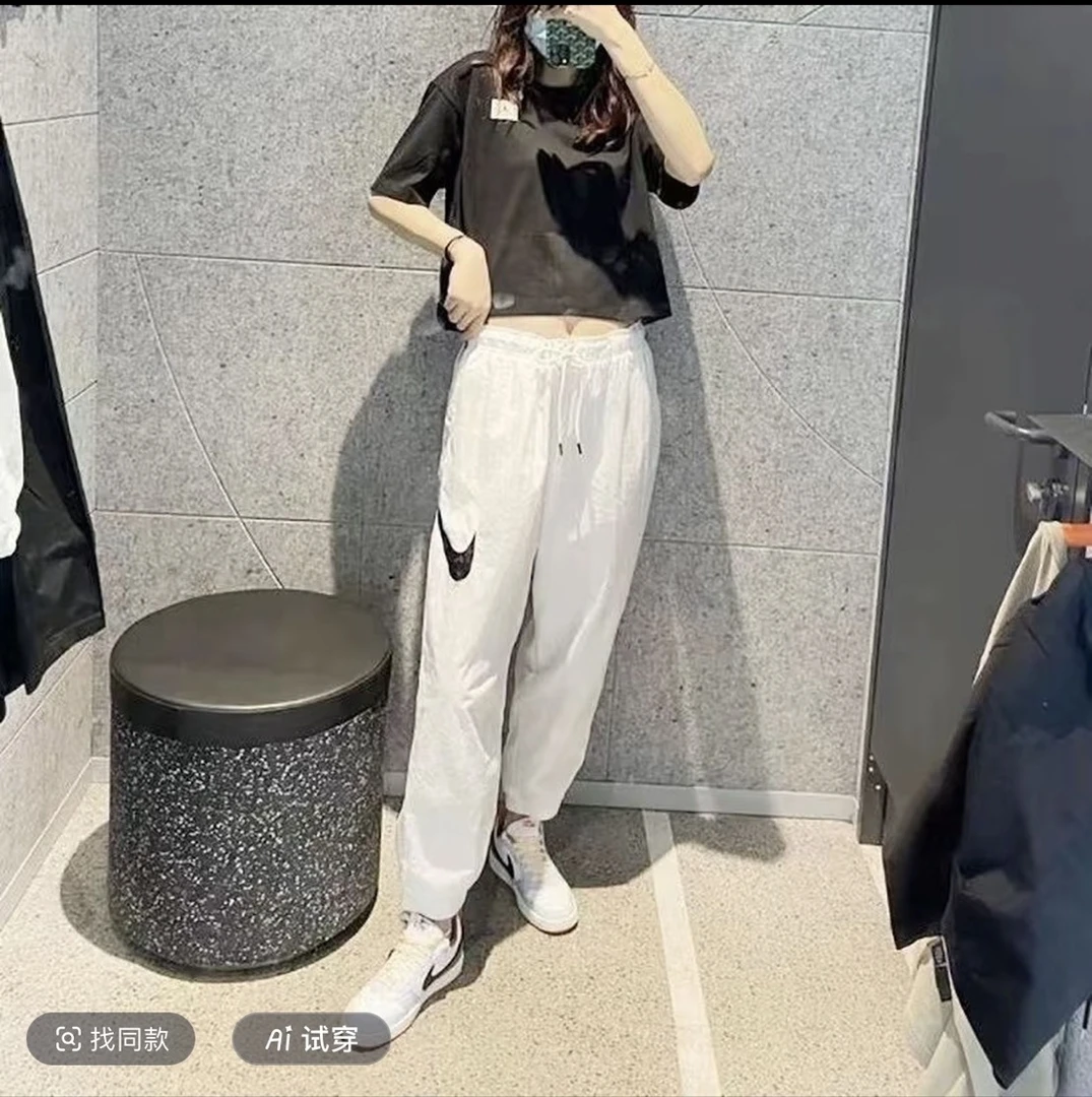 （品牌撤柜）夏季短裤新款男女刺绣流长裤运动情侣短裤6184