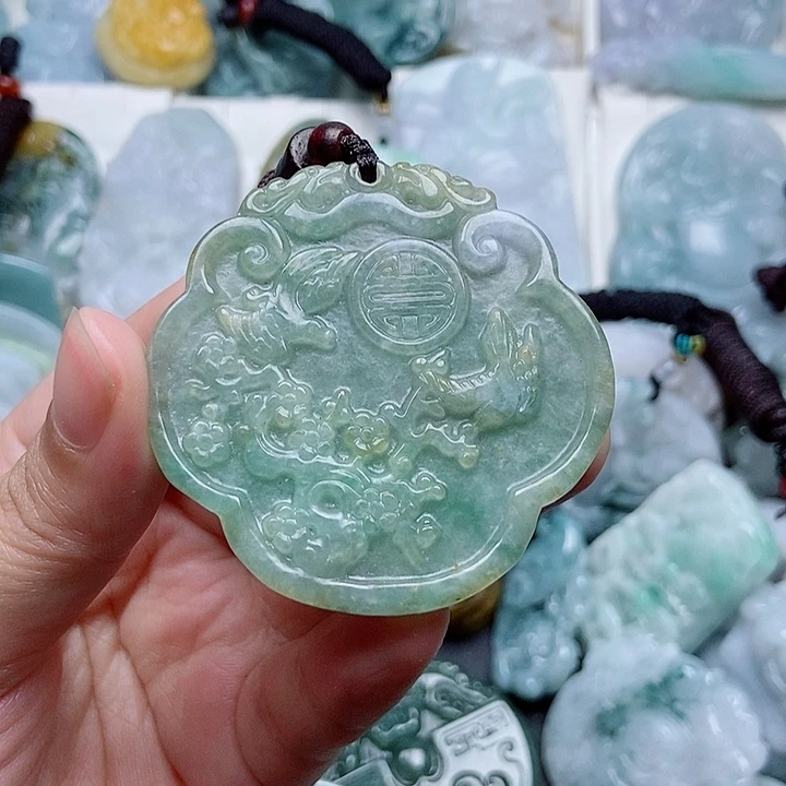 翡翠未镶嵌吊坠(不含链)翡翠