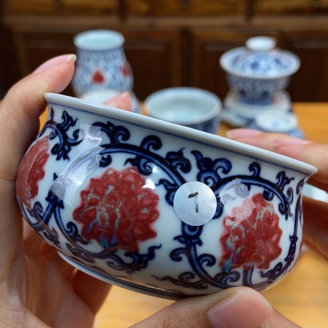 景德镇手绘现代茶具，非古董