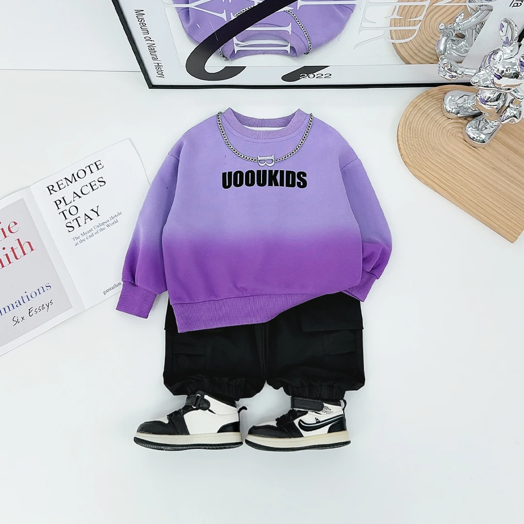 儿童卫衣长袖2025秋新款秋装男童春秋上衣 BDQ25150 悠悠童话童装