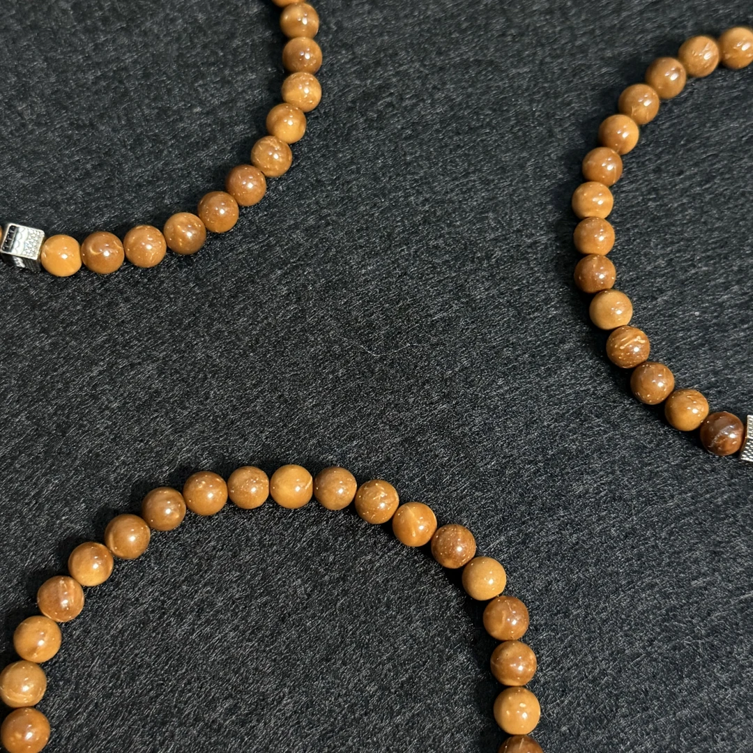 非金属木质手链 巴西库克油性计数珠串