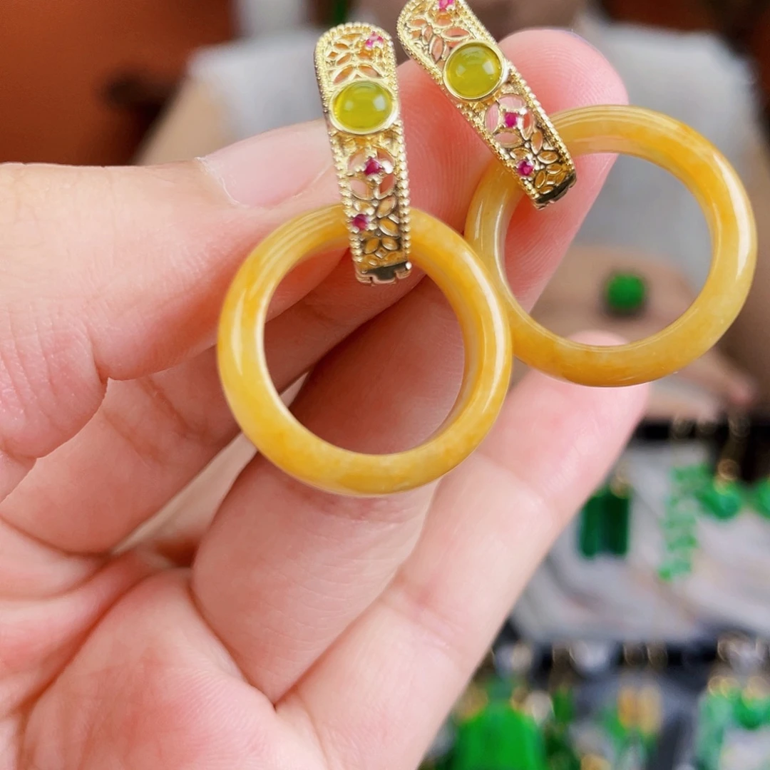 未镶嵌翡翠耳饰饰品