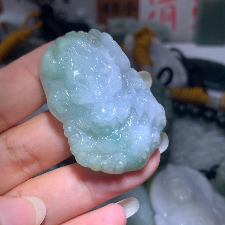 翡翠未镶嵌颈饰保真天然A货翡翠