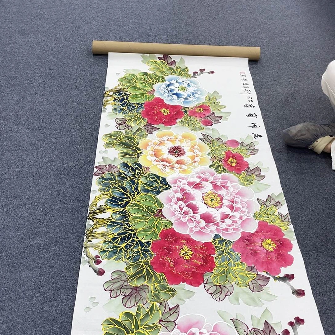 国画作品小姐姐放漏…