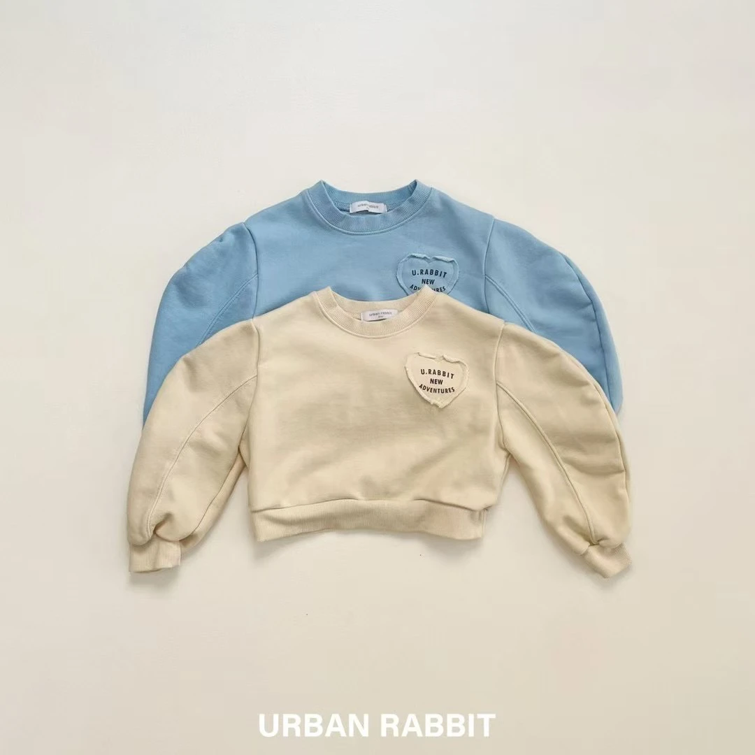 韩国星宝家2025春款中大童女童百搭休闲时尚卫衣