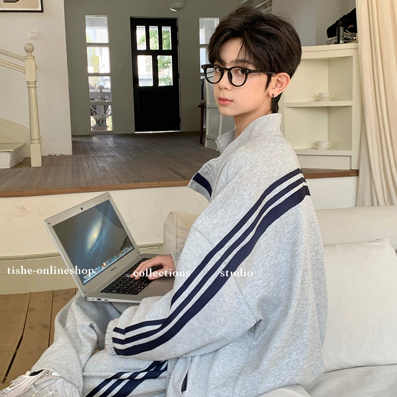 男童外套春秋款2025新款秋装青少年潮牌卫衣开衫宽松休闲上衣男装