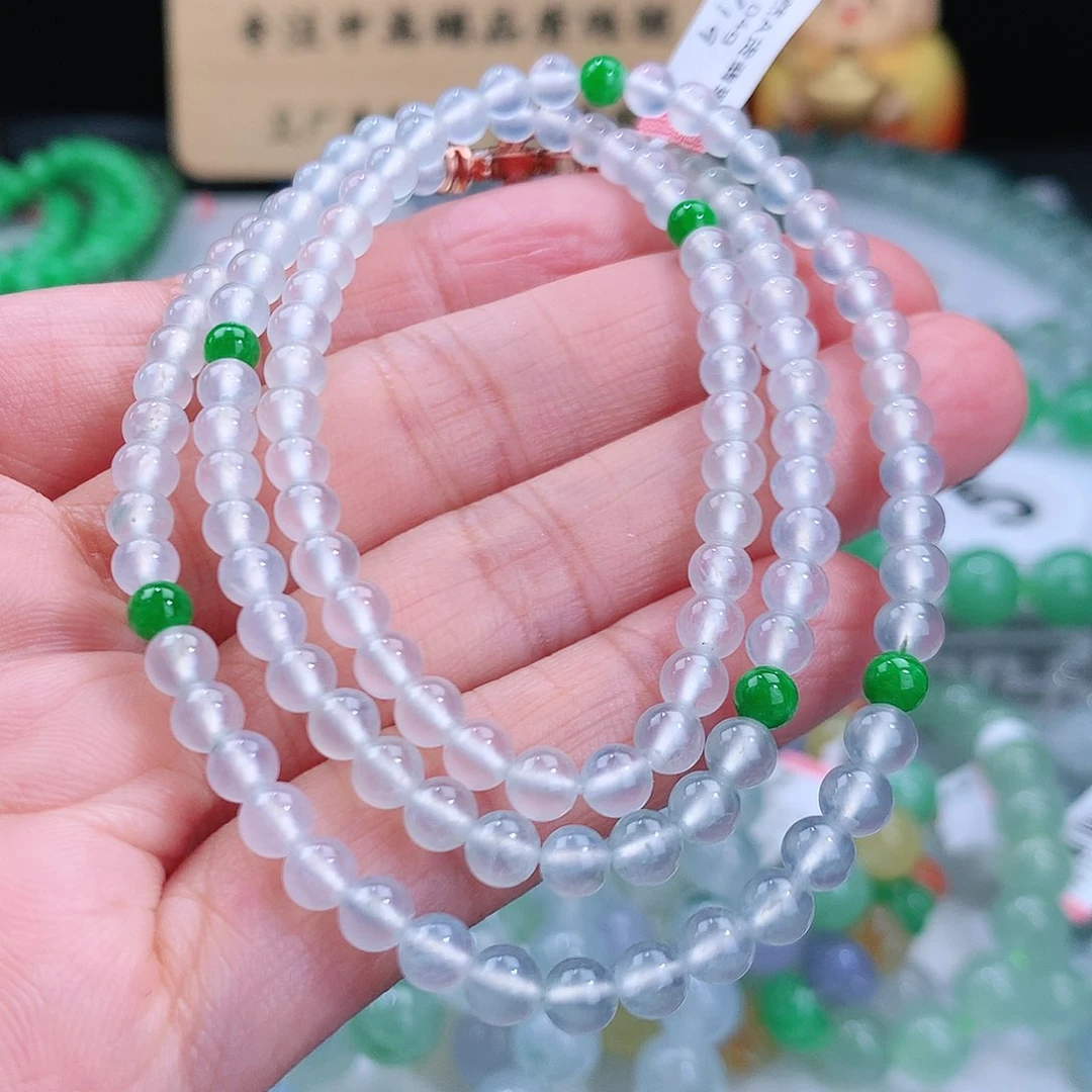 翡翠手链未镶嵌卡4.6mm