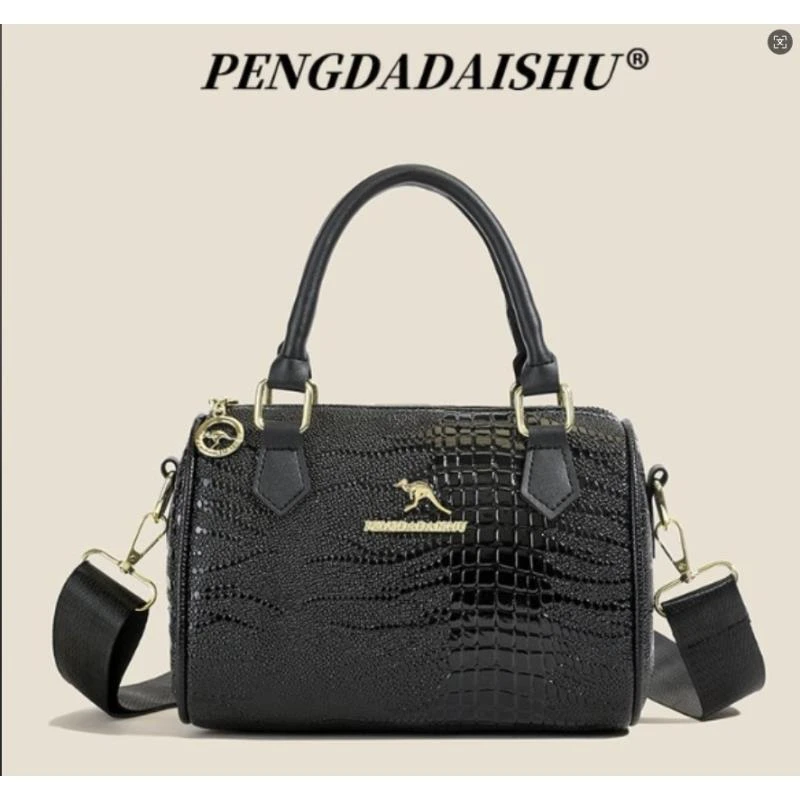 【新款】粉丝专享女士棕色复古单肩包7159